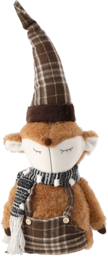 Jule-ræv 53 cm – siddende dekoration