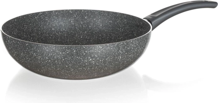 Wokpande 28 cm GRANITE med nonstick-belægning, til induktion