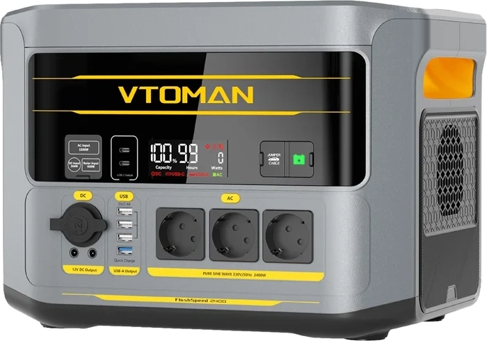 Bærbart kraftværk VTOMAN FlashSpeed 2400
