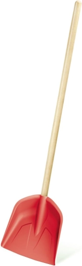 Børneskovl med træskaft, koral, 74 cm