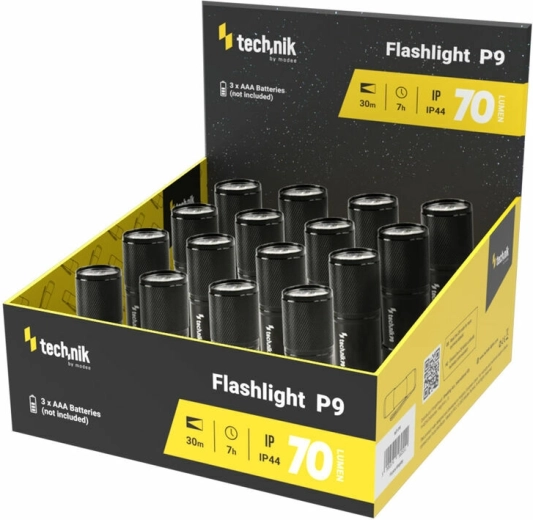 Technik MT-P9 lommelygte 70 lm, rækkevidde 30 m