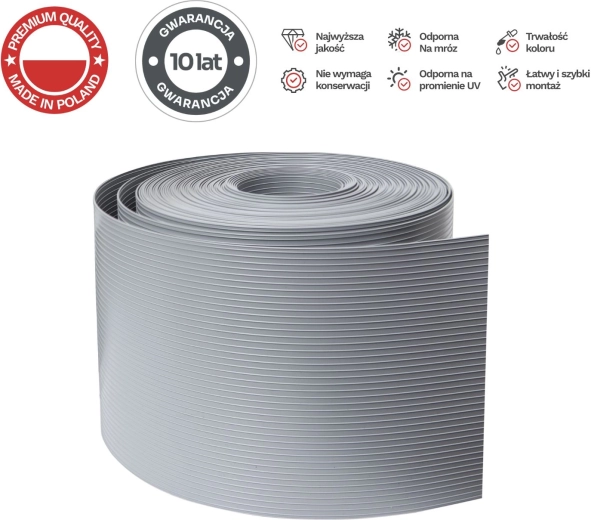 Hegnstrimmel 26 m CLASSIC 19 cm PROTECTO grå