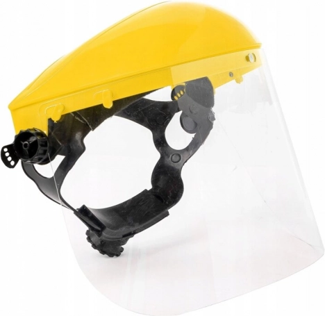 Beskyttelsesmaske med PVC-skjold til buskrydder