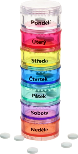Pilledispenser til 7 dage mandag–søndag