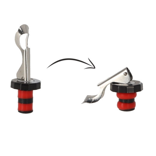 Snaplåg til flasker med silikonepakning