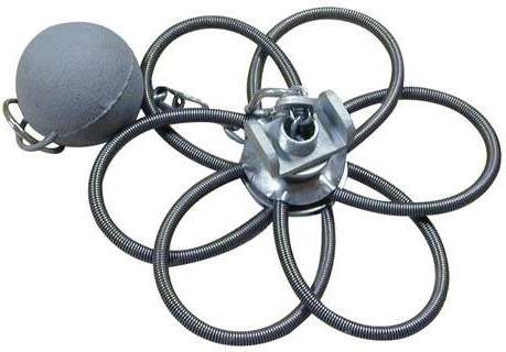 Skorstensrose med vægt 130–230 mm, 6 fjedre