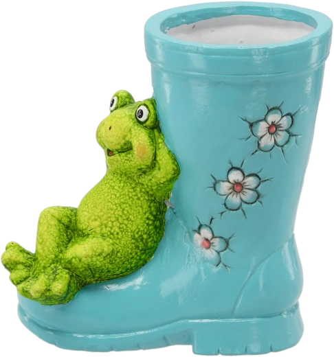 Havekrukke i form af gummistøvle med frø