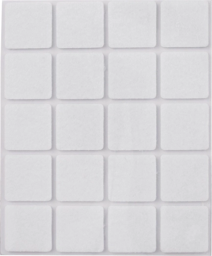 Selvklæbende filtdupper til møbler Orion 2,5 × 2,5 cm - 20 stk.