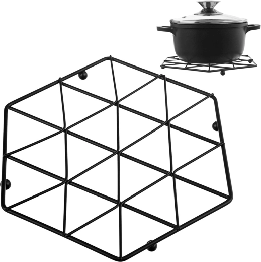 Metalgrydeunderlag Radka sort 22,5 cm