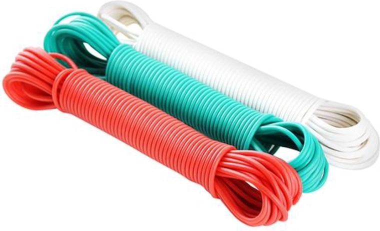 Tøjline med stålkabel 20 m