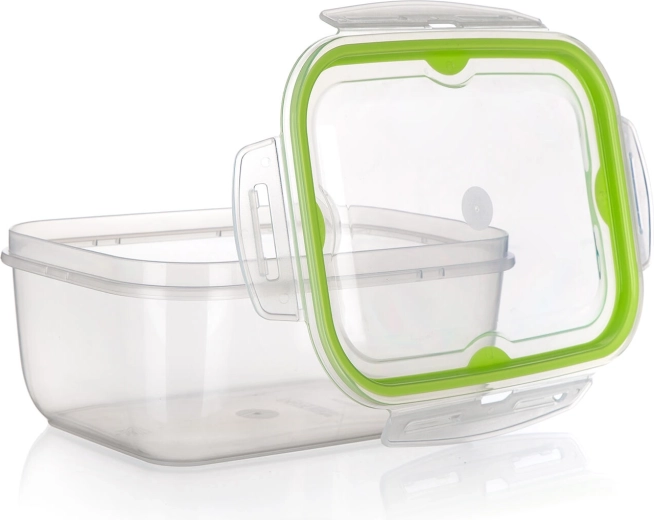 Plastboks til madvarer Cadenza 4 l med click-lukning, transparent