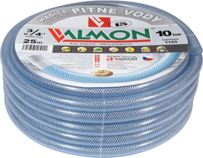 Drikkevandsslange 1/2" 25 m transparent