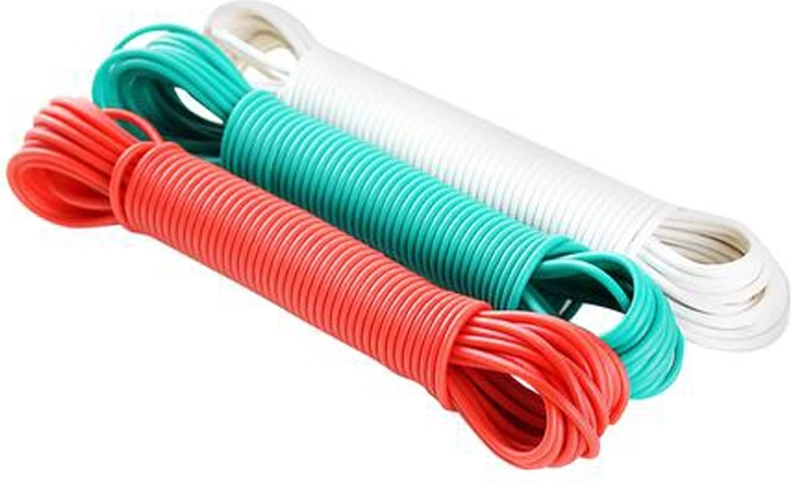 Tøjline med stålkabel 10 m