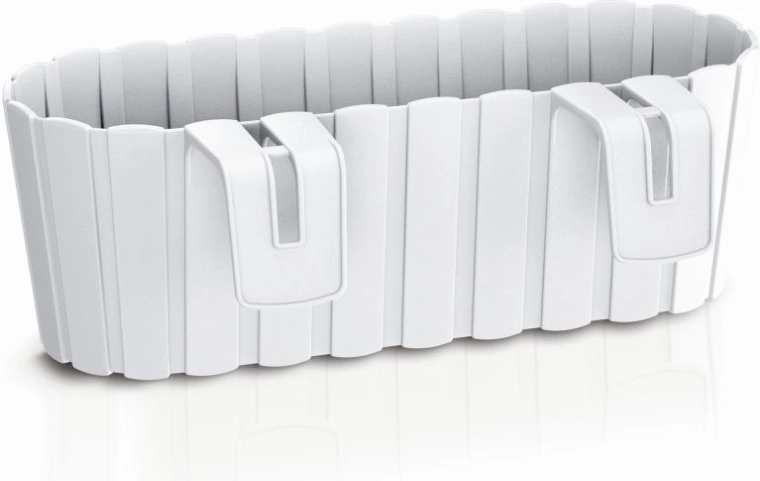 Hængende altankasse Boardee Hook 38,3 cm hvid