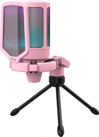 Gaming USB-kondensatormikrofon Fifine A6V pink
