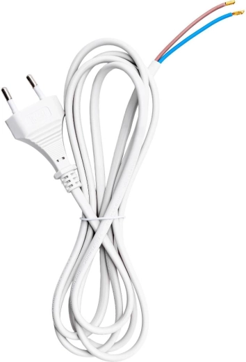RETLUX RPC 74 hvid strømledning med fladt kabel, 2 m