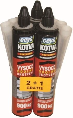 Kemisk anker polyester 300 ml – kampagne 2+1 gratis
