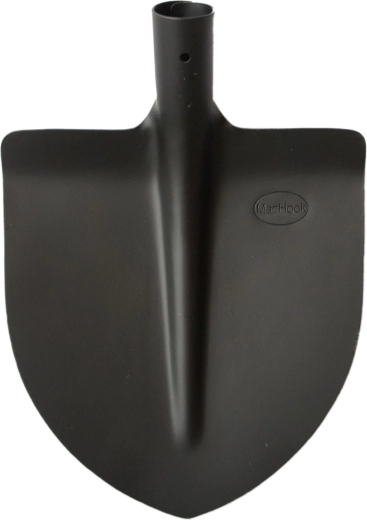 Hjerteformet skovl sort uden skaft