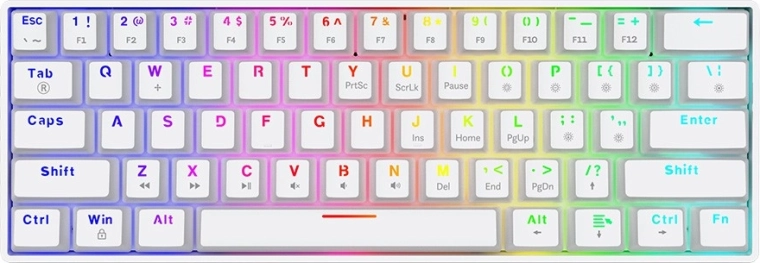 Mekanisk tastatur Savio Whiteout X2 med Outemu Blue-switches og hot-swap funktion