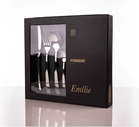 Bestiksæt EMILIE i rustfrit stål, 24 dele