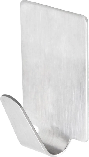 Selvklæbende firkantede kroge i rustfrit stål (8 stk.)