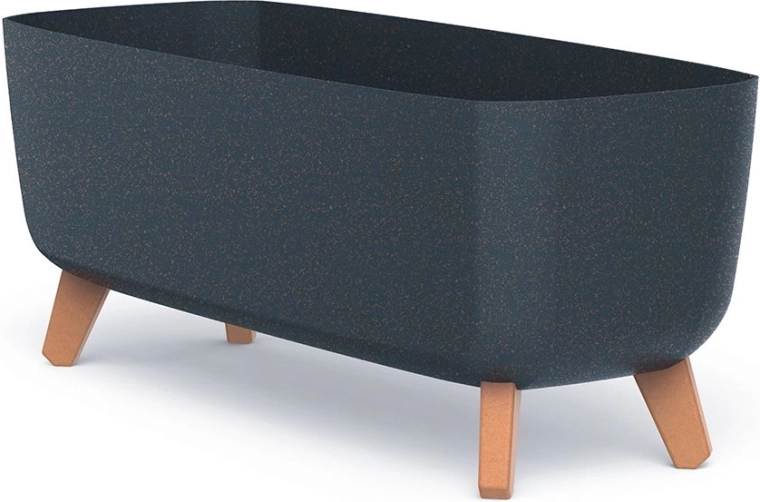 Urtepotte med ben Gracia Case Eco Wood 58 cm antracit