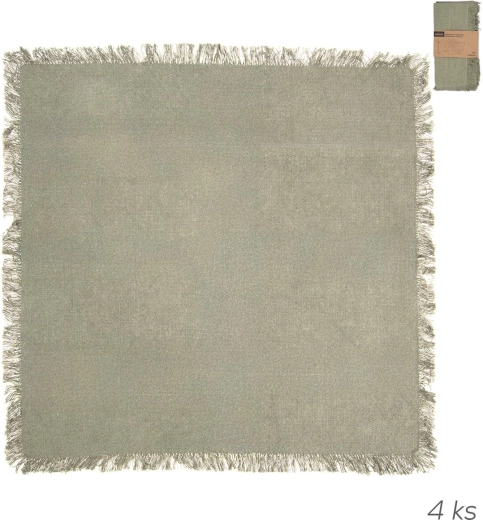 Bomuldsservietter Greenish 45 × 45 cm, 4 stk