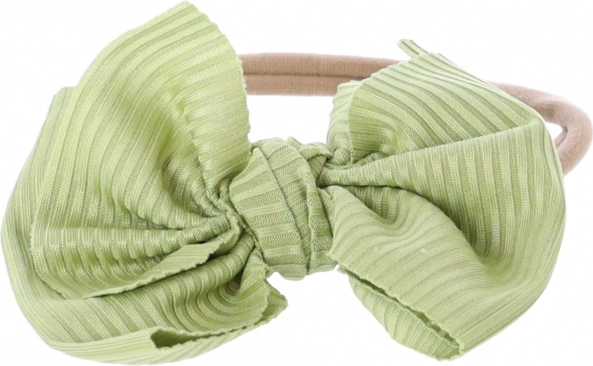 Babyhårbånd med sløjfe – grøn