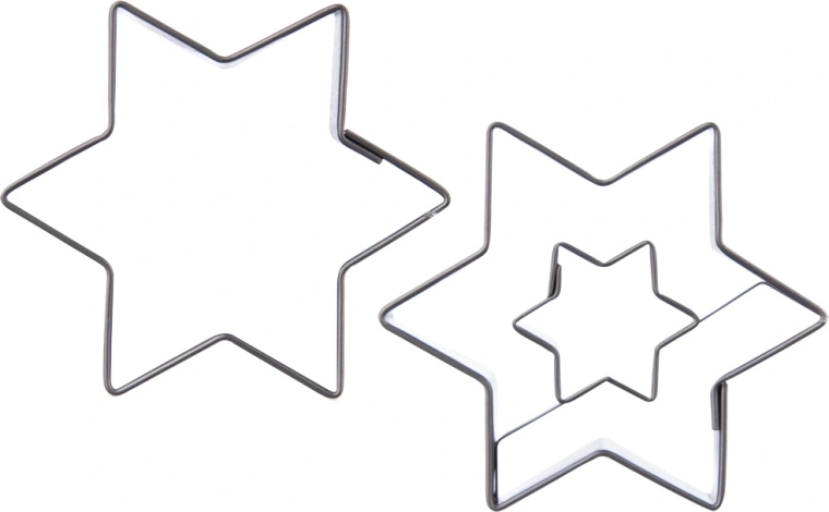 Orion udstiksforme til småkager, stjerne, 6,3 cm - 2 stk.