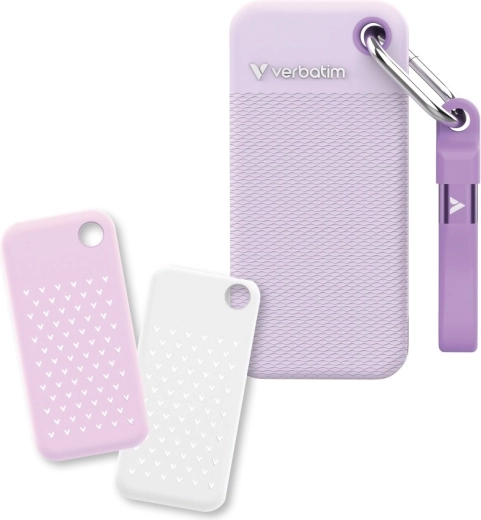 bærbar ssd-disk 1 tb usb‑c 3.2 gen 2 verbatim pocket ssd summer edition