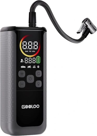 Dobbelt autokompressor GOOLOO GT160 med powerbank – 1 stk.