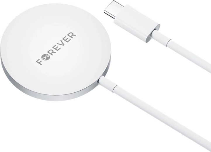Forever MAWC-100 magnetisk trådløs oplader 15 W, grå