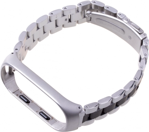 Armbånd Xiaomi Mi Band 3/ Xiaomi Mi Band 4 - sølv og sort