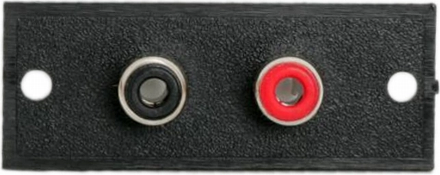 Indbygningsterminal med 2 RCA-stik