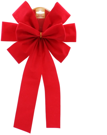 Jule-sløjfe rød 22 cm