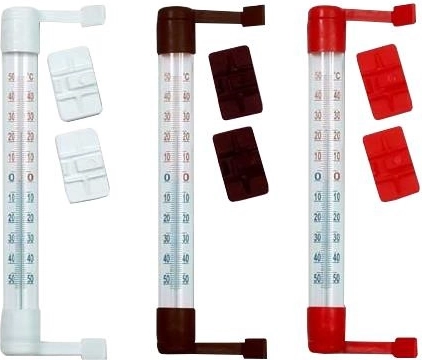 Lille udendørstermometer til vindue med klæbemontering