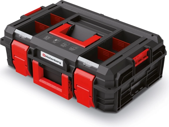 Værktøjskasse KISTENBERG X-Block 546 × 380 × 194 mm, sort