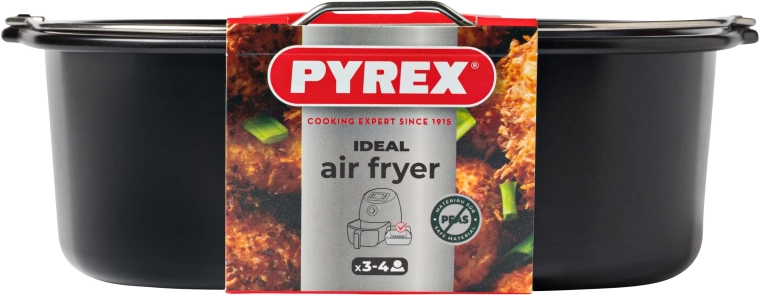 Firkantet metalkurv til airfryer 1,9 l