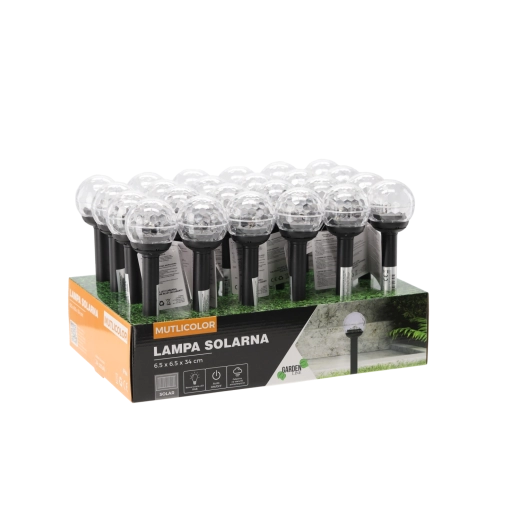 Solcelledrevet havelampe multicolor 34 cm