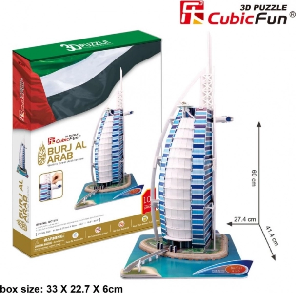 CubicFun 3D-puslespil Burj al Arab, 101 dele