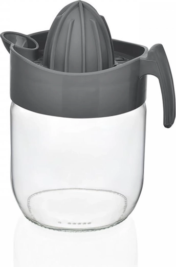 citruspresser med skål 0,425 l glas/plast mix farver