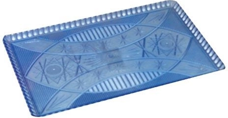 Plastbakke med krystallinsk mønster 22 × 14 cm