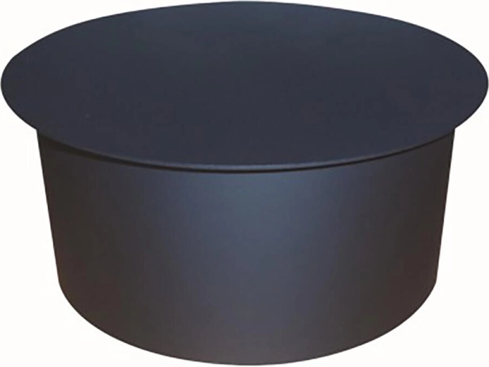 Røgrørs dæksellåg 145 mm sort