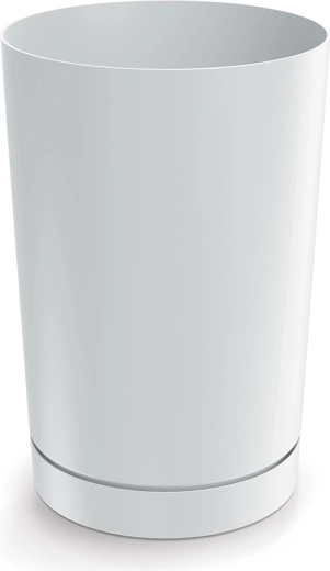 Plantekrukke Tubo 30 cm hvid med indsats