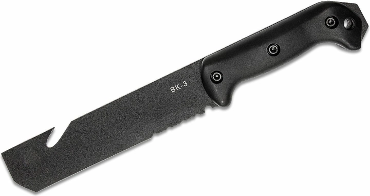 KA-BAR Becker Tac Tool taktisk kniv 17,5 cm, sort, Zytel, skede