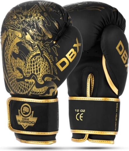 Boksehandsker DBX Bushido Gold Dragon 12 oz