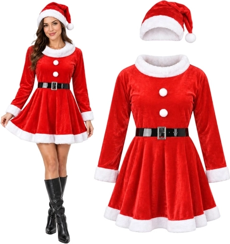 Kostume som julemandskone Glimz