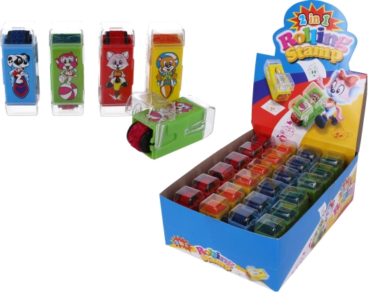 Stempel 2-i-1 til børn – stempel og rulle med dyremotiver