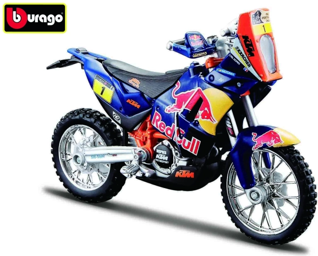 Bburago motorcykel Red Bull KTM 450 Rally Dakar 1:18