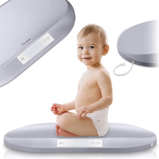 Elektronisk babyvægt Nukido med høj præcision og målebånd
